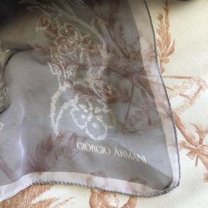 Sheer Giorgio Armani black label scarf